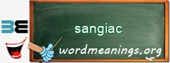 WordMeaning blackboard for sangiac
